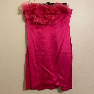 pink strapless dress🎀